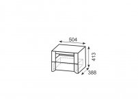 Тумба Твист 07 ШхВхГ 504х413х388 мм